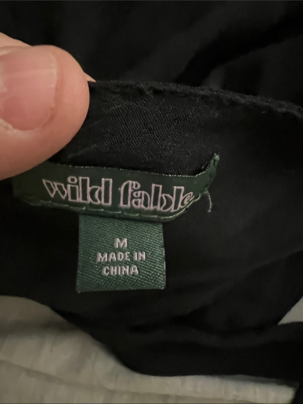wild fable Black Midi Slip Dress with Waist Tie - Picture 2 of 2